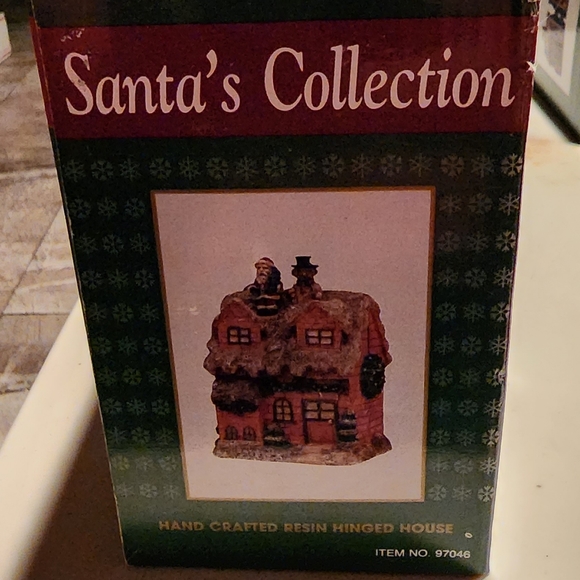 1995 Santa's Collection hand crafted resin hinged house New in Box - Picture 11 of 13